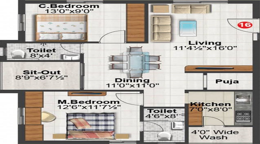Sunshine Iris Floor Plan
