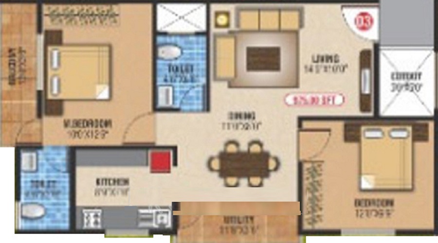 Manani Sai Residency Floor Plan