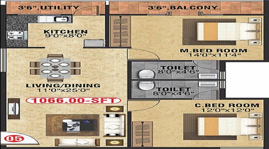 Divya M N Guru Gokulam Floor Plan