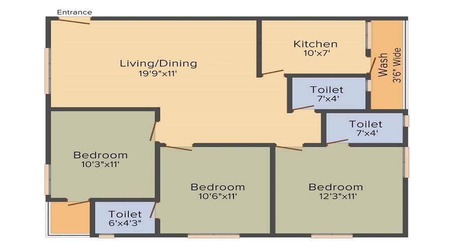 Rathi Sri Tirumala Almond Floor Plan