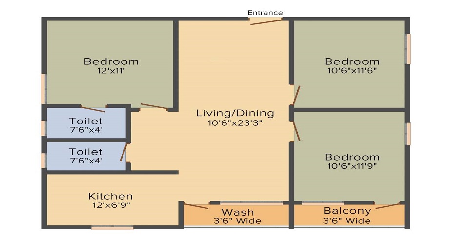 Rathi Sri Tirumala Almond Floor Plan