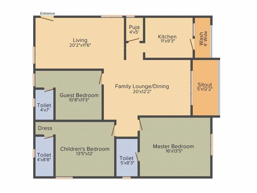 Aryamitra Florina Floor Plan