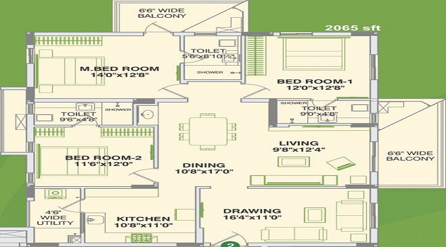 Alekhya Palm Woods Floor Plan