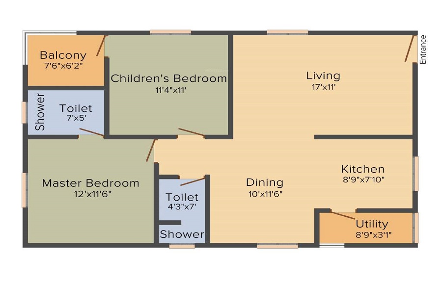 Star Sandhya Apartments Floor Plan