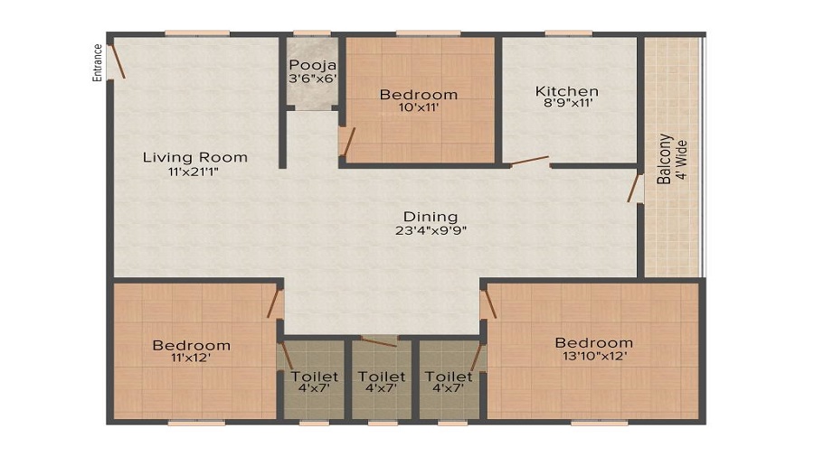 Janani Supraja Splandour Floor Plan
