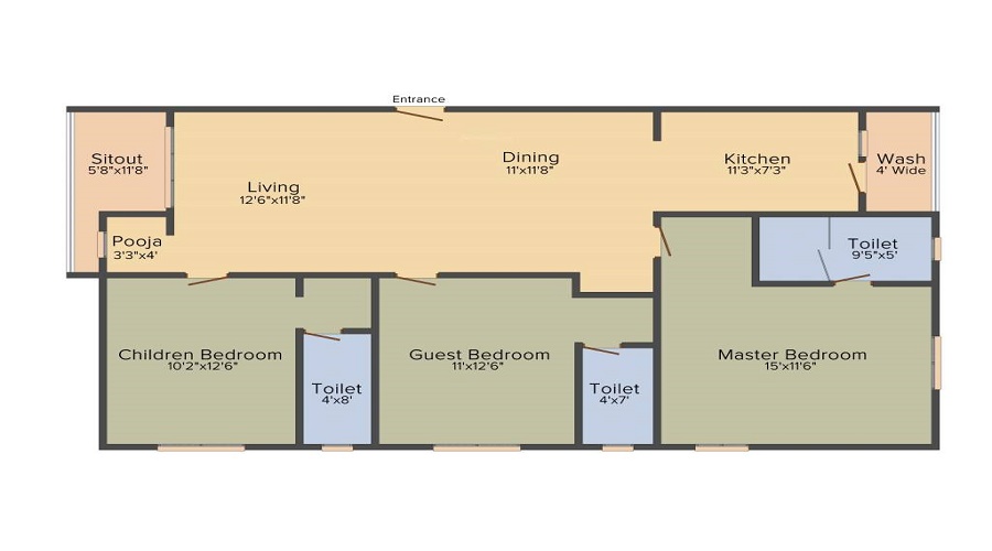 Aryamitra Caterpillar Floor Plan