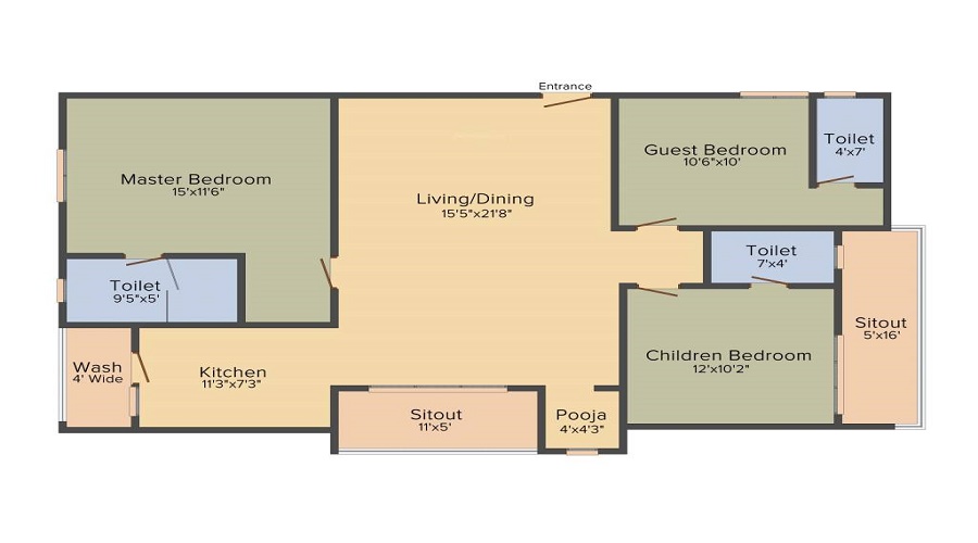Aryamitra Caterpillar Floor Plan