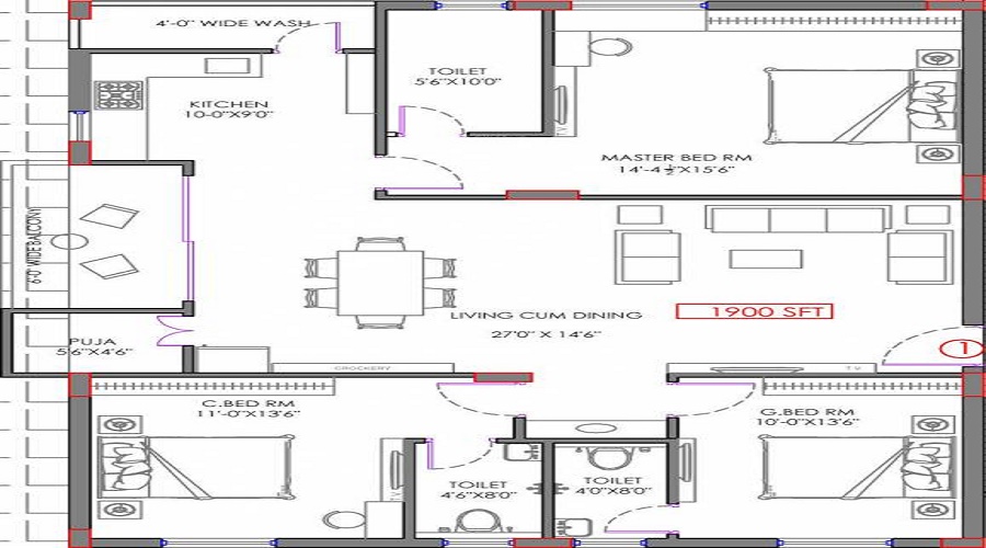 Aryamitra Crest Floor Plan