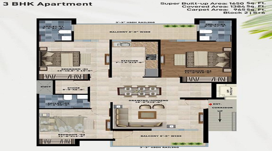 SRD Western Towers Floor Plan