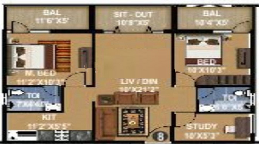 Sai Pragathi Aakruthi Homes Floor Plan