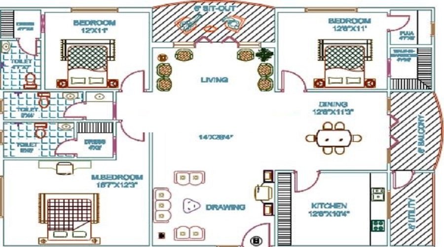 Amulya Cyber Residency Floor Plan