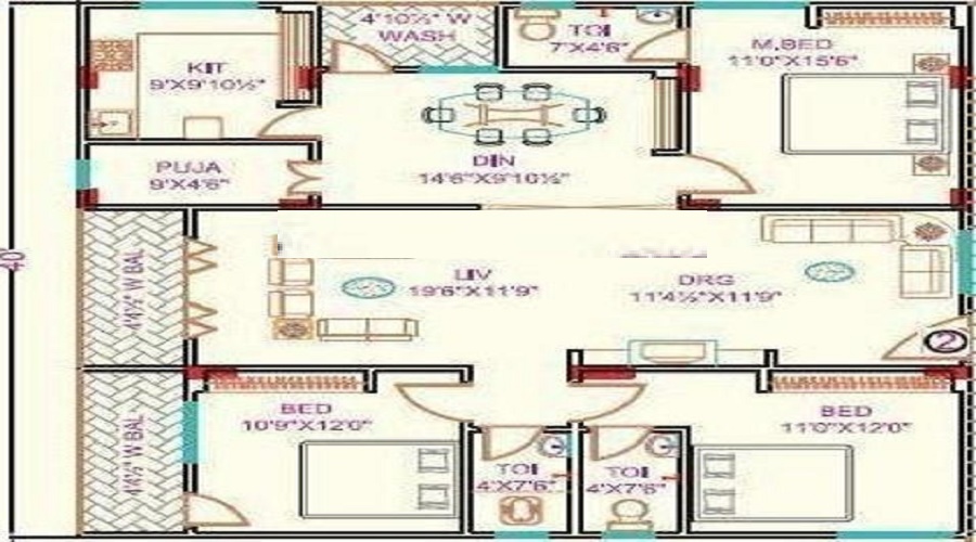 RGP Radhakrishna Nivas Floor Plan