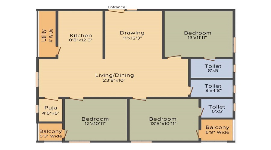 Ashok Rohith Residency Floor Plan
