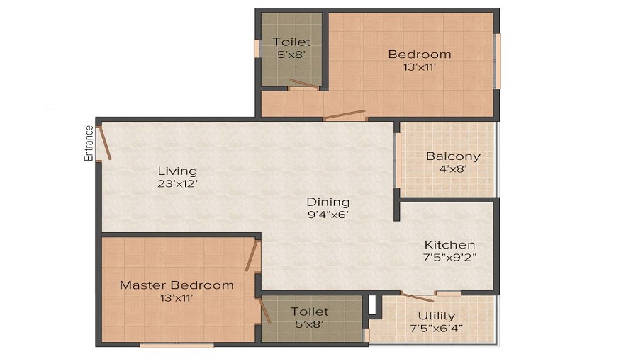 Kriti Gardenia Jasminoides Floor Plan