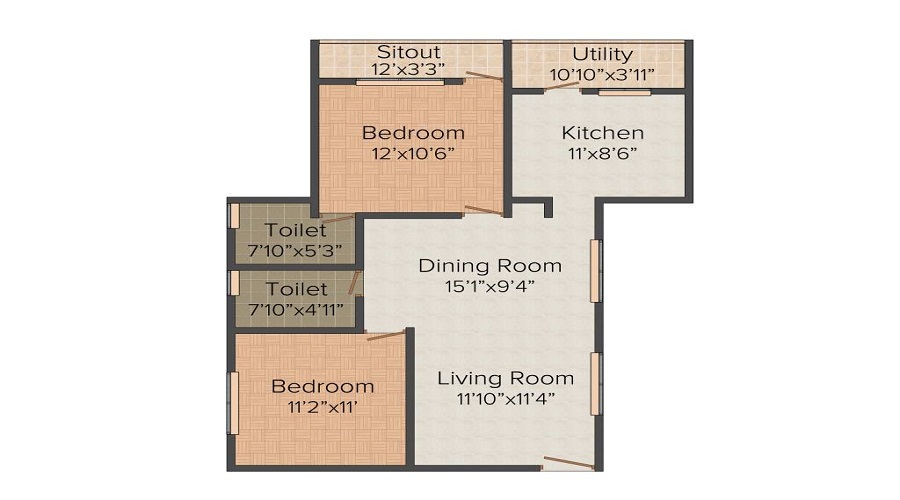 Ahad Silver Pear Floor Plan