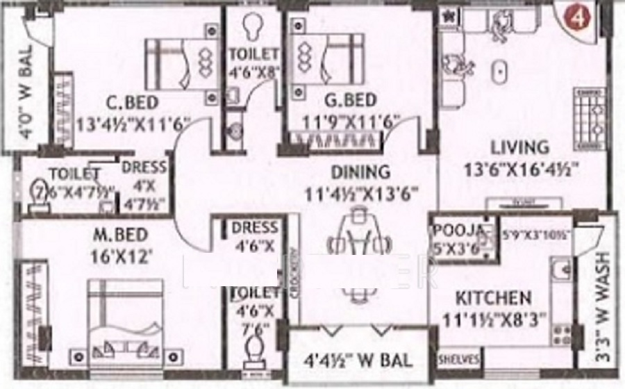 Vivekananda Heights Floor Plan
