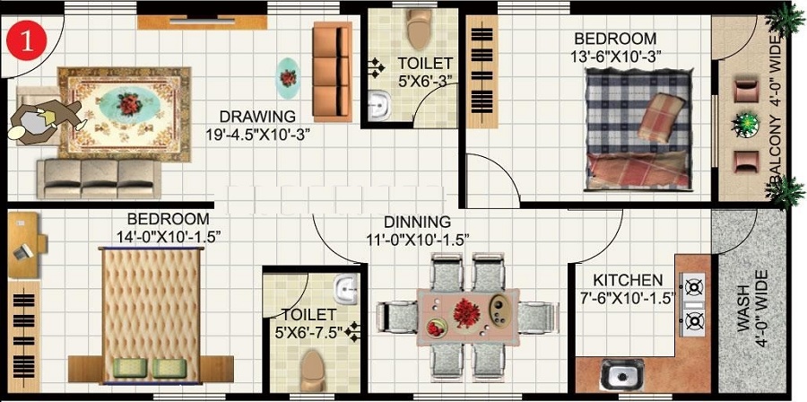 Lakshmi Classic Floor Plan