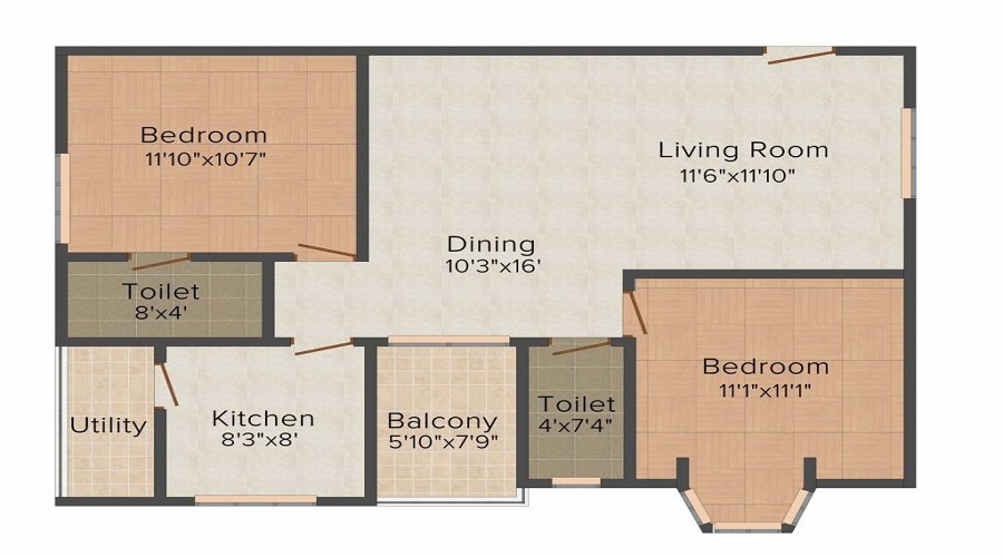 Saudhaa Lotus Residency Floor Plan