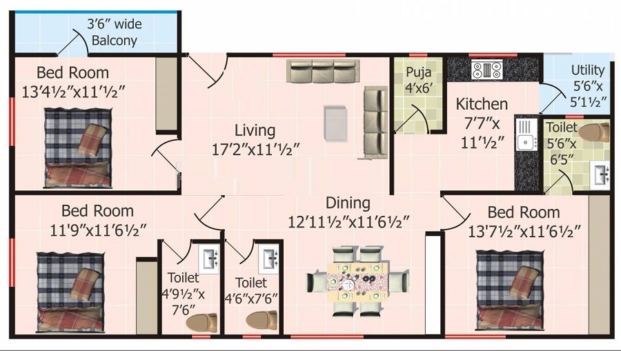 Shriya Serenity Floor Plan