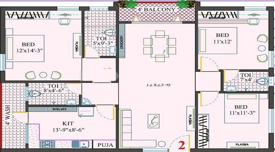 Sri Sai Harihara Elite Floor Plan