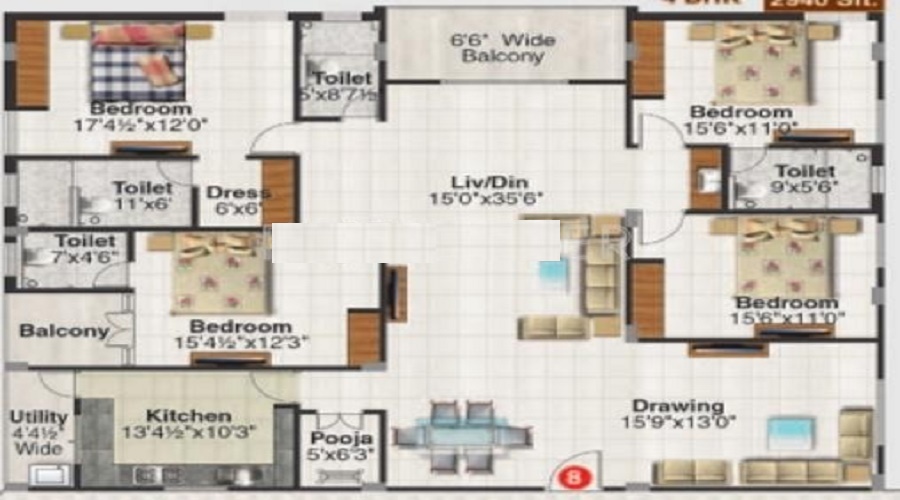 Gauthami Iconia Floor Plan
