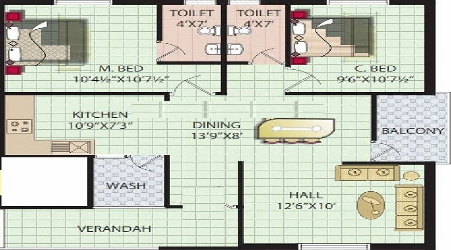 Namitha Flora Floor Plan