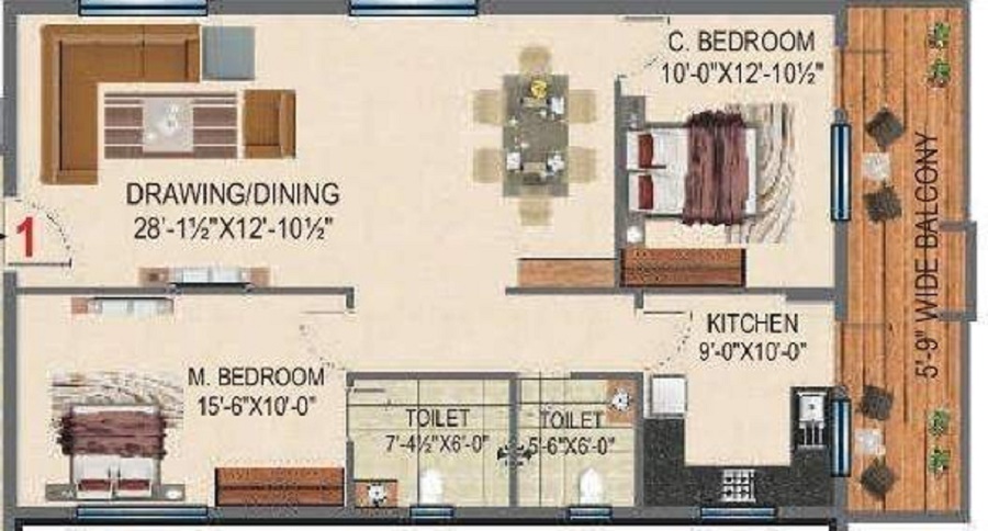 BRC Sri Hemadurga Sivahills Floor Plan
