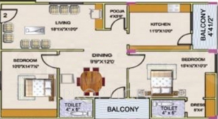 NR Serenity Floor Plan