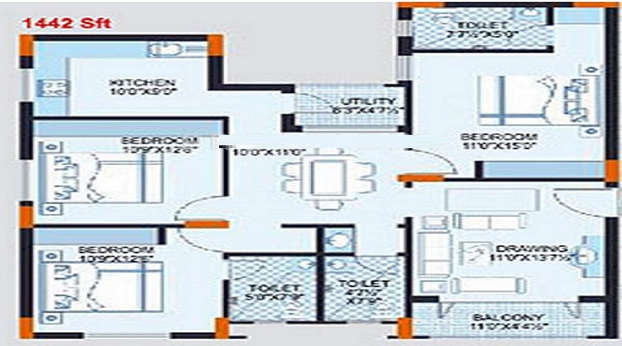 Reliance Paradise Floor Plan