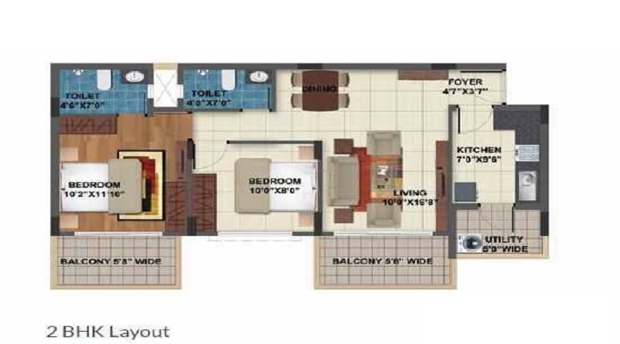 Hilltop Silver Oak Residences Floor Plan