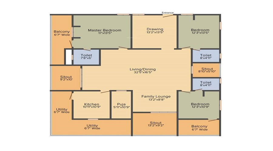 Thirumala Tranquil Towers Floor Plan