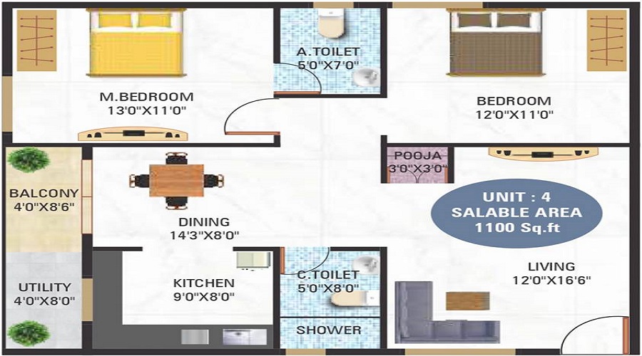 5 Elements GR Lotus Floor Plan