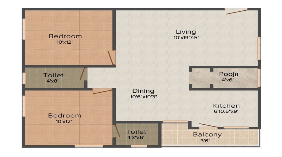 Space Vision Ramya Heights Floor Plan