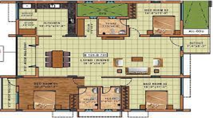 Abhee Prakruthi Villa Floor Plan