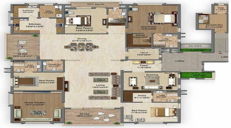 Sri Aditya Summit Floor Plan