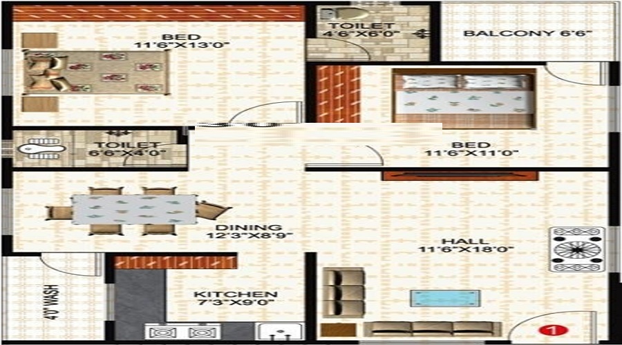 Prem Rama Residency Floor Plan