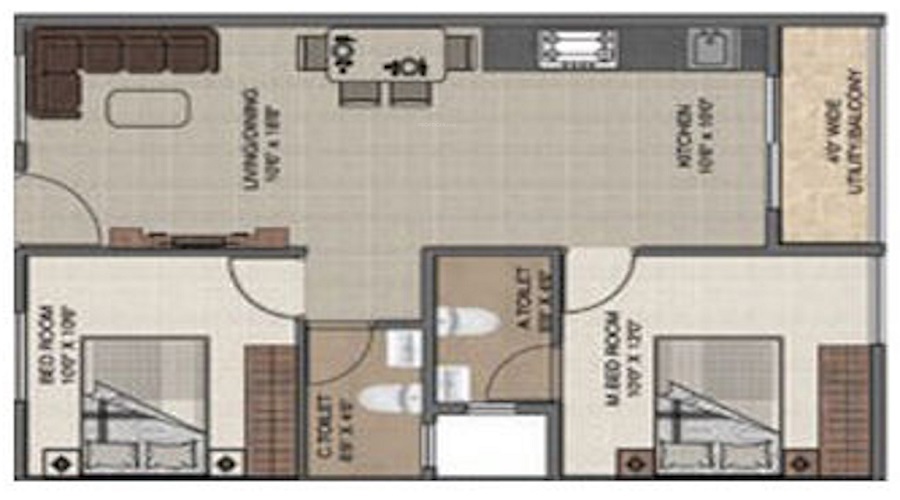 DS Max Sangam Grand Floor Plan