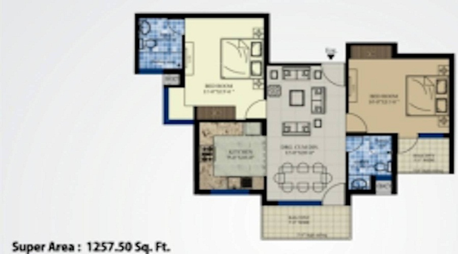Wisteria Sun City Floor Plan