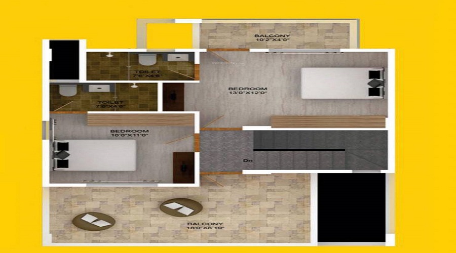 East North NashVille Luxury Duplex House Floor Plan