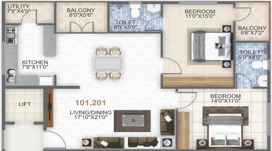 Sree Harsha Aspire Floor Plan
