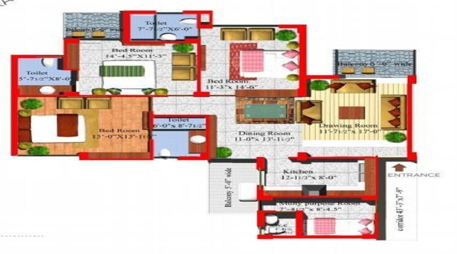 Acme Shivalik Heights Floor Plan