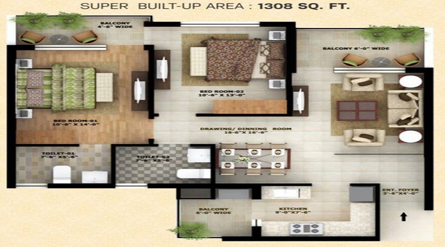 SBP Lifestyle Residency Floor Plan