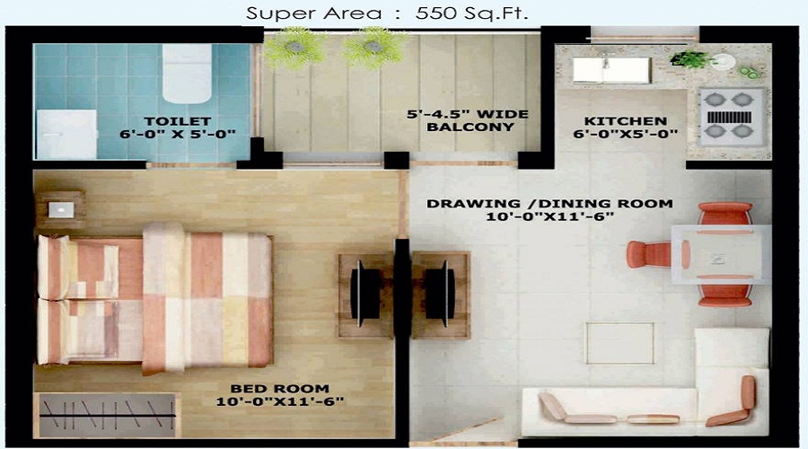 Sanskriti Sanskriti Apartments Floor Plan
