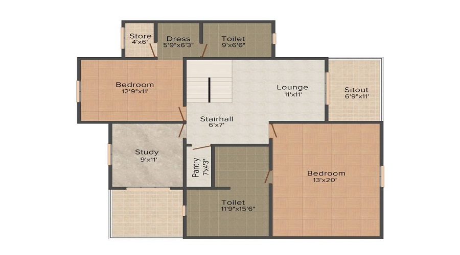 Vipul Tatvam Villas Floor Plan