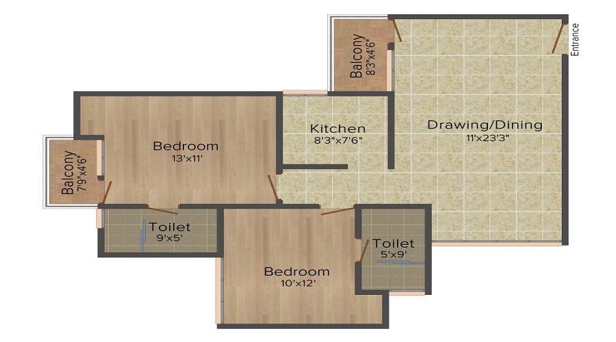 Ramprastha City The Atrium Floor Plan