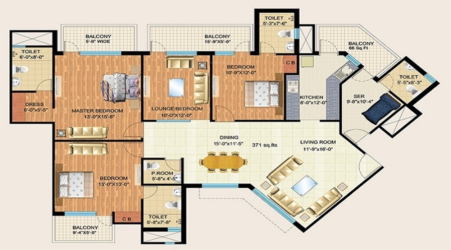 Mapsko Royale Ville Floor Plan