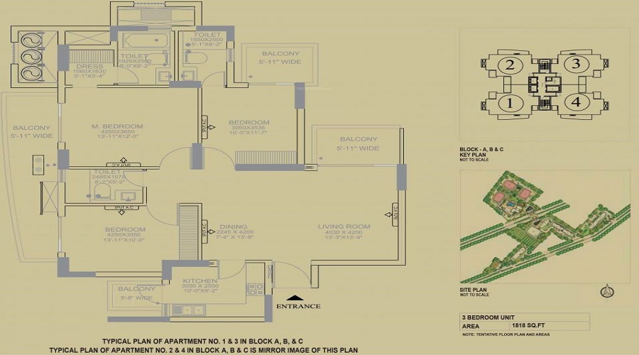 DLF The Primus Floor Plan