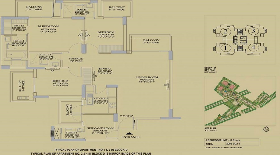 DLF The Primus Floor Plan