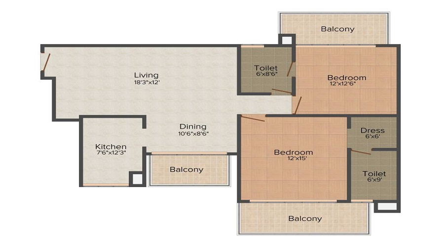 Bestech Park View Ananda Floor Plan