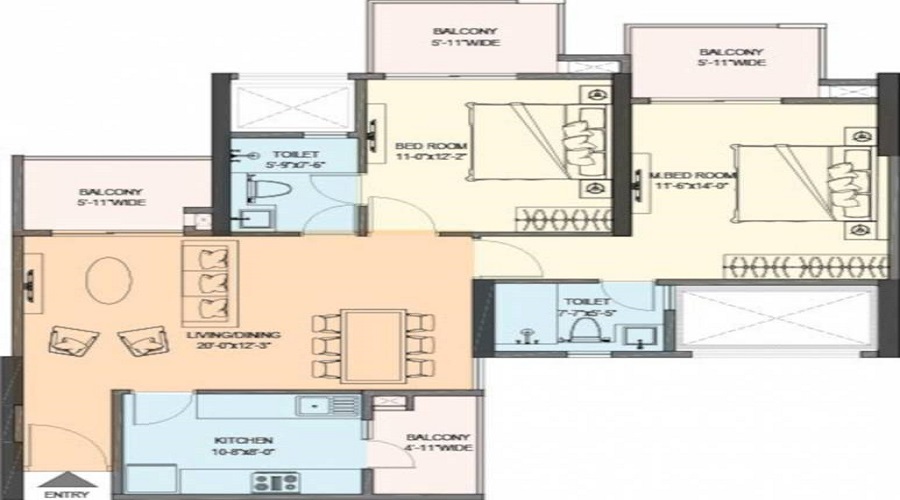 M3M Skywalk Floor Plan